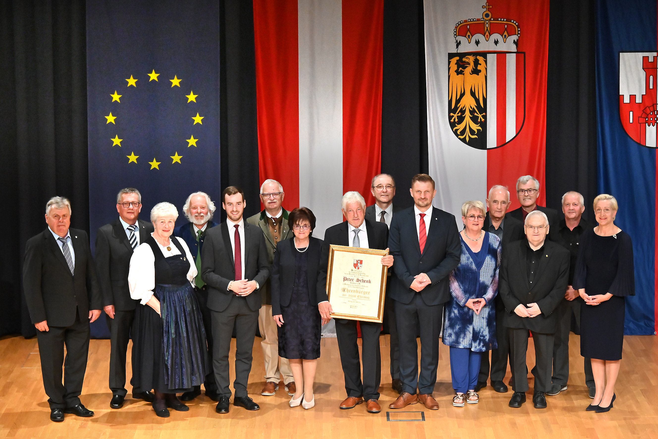 Verleihung der Ehrenbürgerschaft, des Ehrenringes und des Ehrenzeichens der Stadt Eferding
