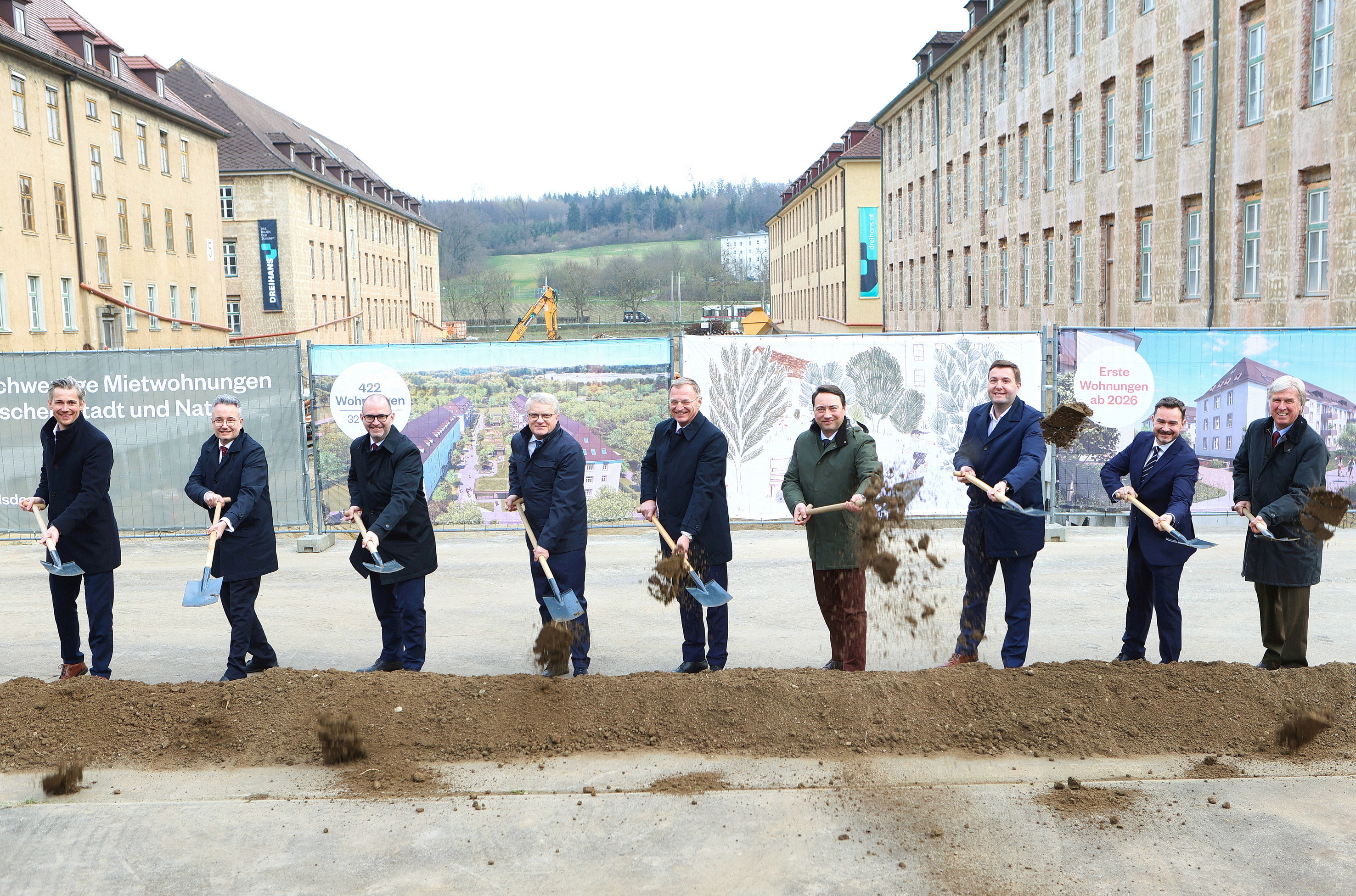 Spatenstich – Großprojekt Sommerfeld Ebelsberg